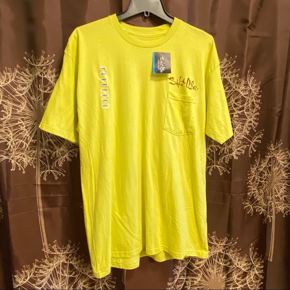 SOLD NWT SALT LIFE Sunrise Tarpon Graphic Short Sleeved T-Shirt shirt Large L - Picture 4 of 8